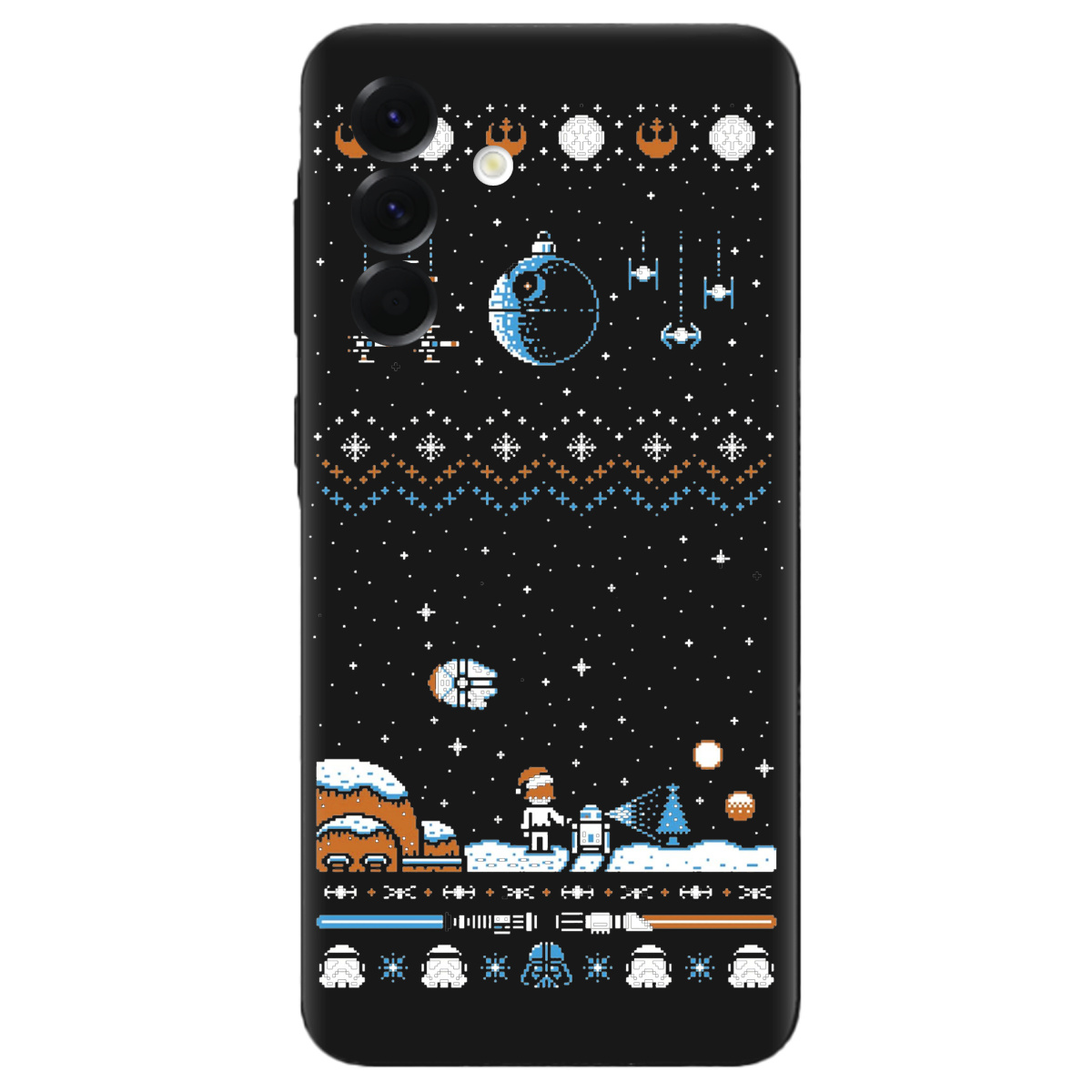 Чехол для Samsung Galaxy A56 5G черный матовый soft touch Star wars - фото 1 - Чехлы для телефонов
