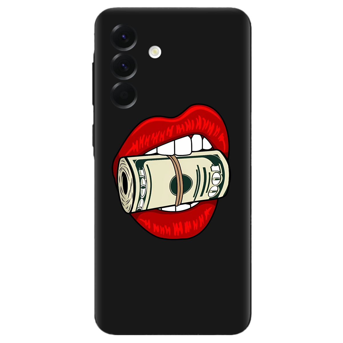 Чехол для Samsung Galaxy A56 5G черный матовый soft touch Secret - фото 1 - Чехлы для телефонов