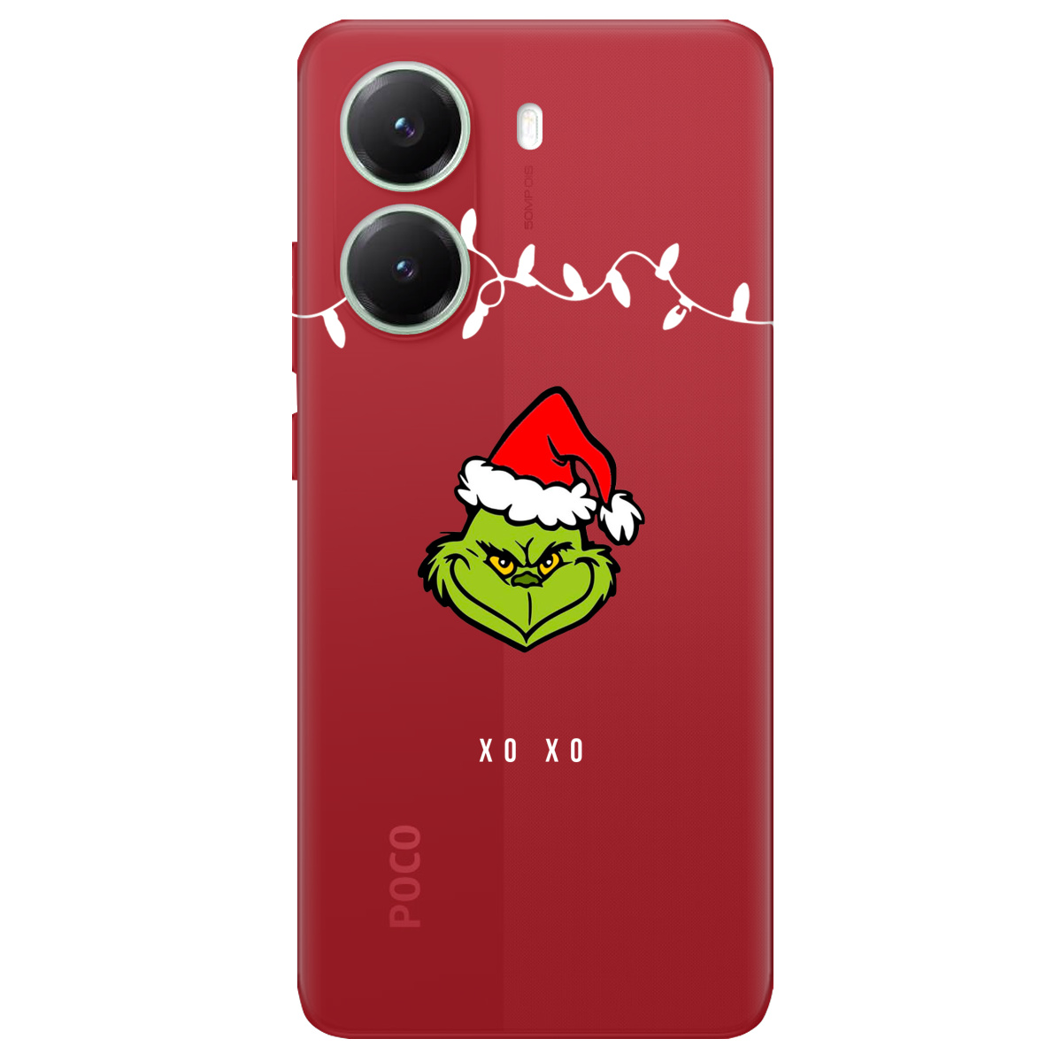 Чохол для Xiaomi Poco X7 Pro Grinch xo xo - фото 1 Чохол для Xiaomi Poco X7 Pro Grinch xo xo - фото 1 - Чохли для телефонів