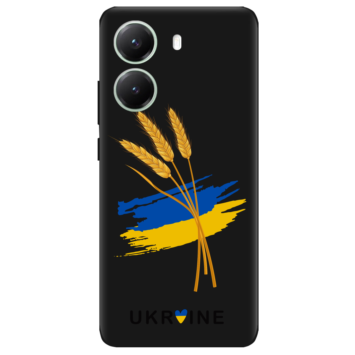 Чехол для Xiaomi Poco X7 Pro черный матовый soft touch Spikelets - фото 1 - Чехлы для телефонов