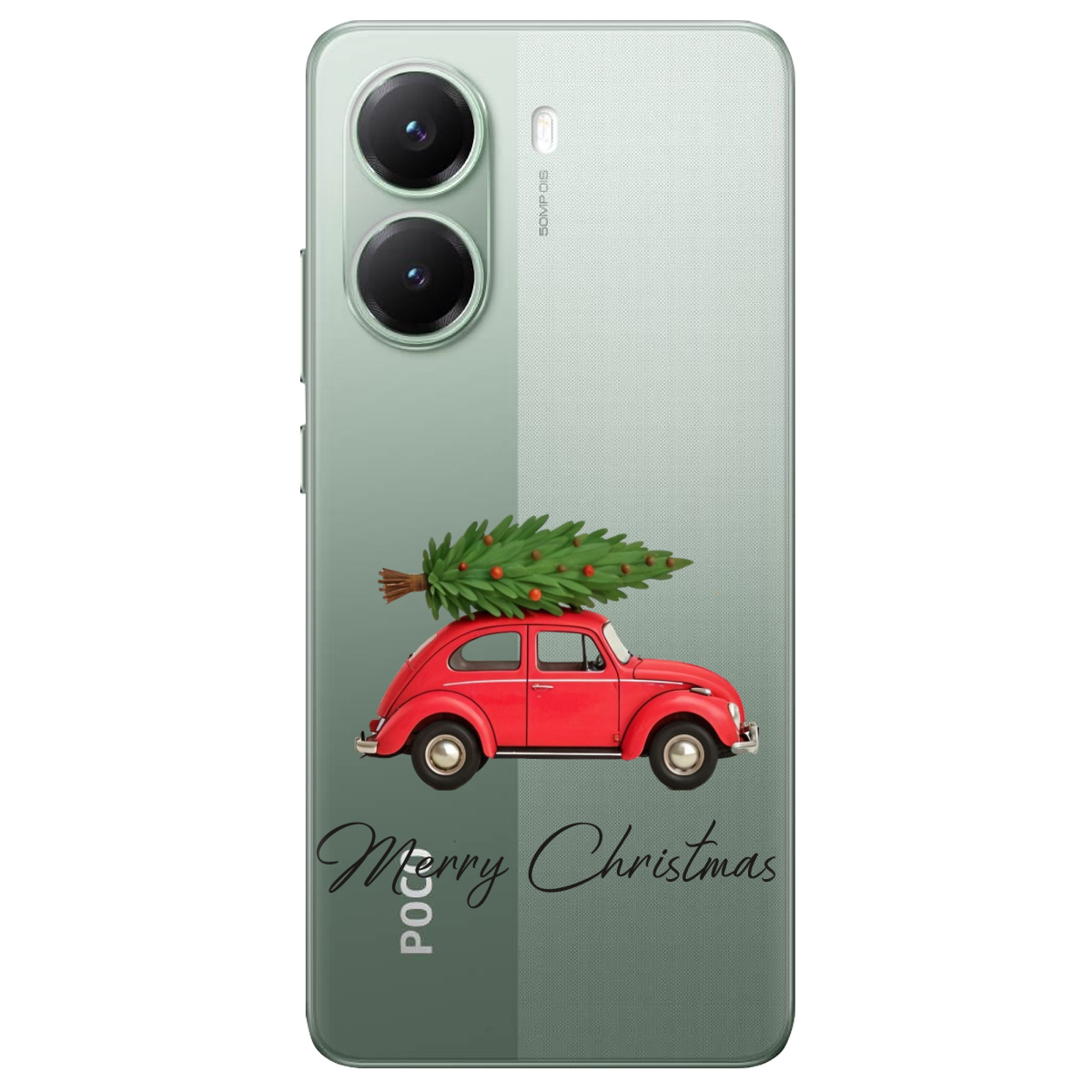 Чохол для Xiaomi Poco X7 Pro Christmas on Wheels - фото 1 Чохол для Xiaomi Poco X7 Pro Christmas on Wheels - фото 1 - Чохли для телефонів
