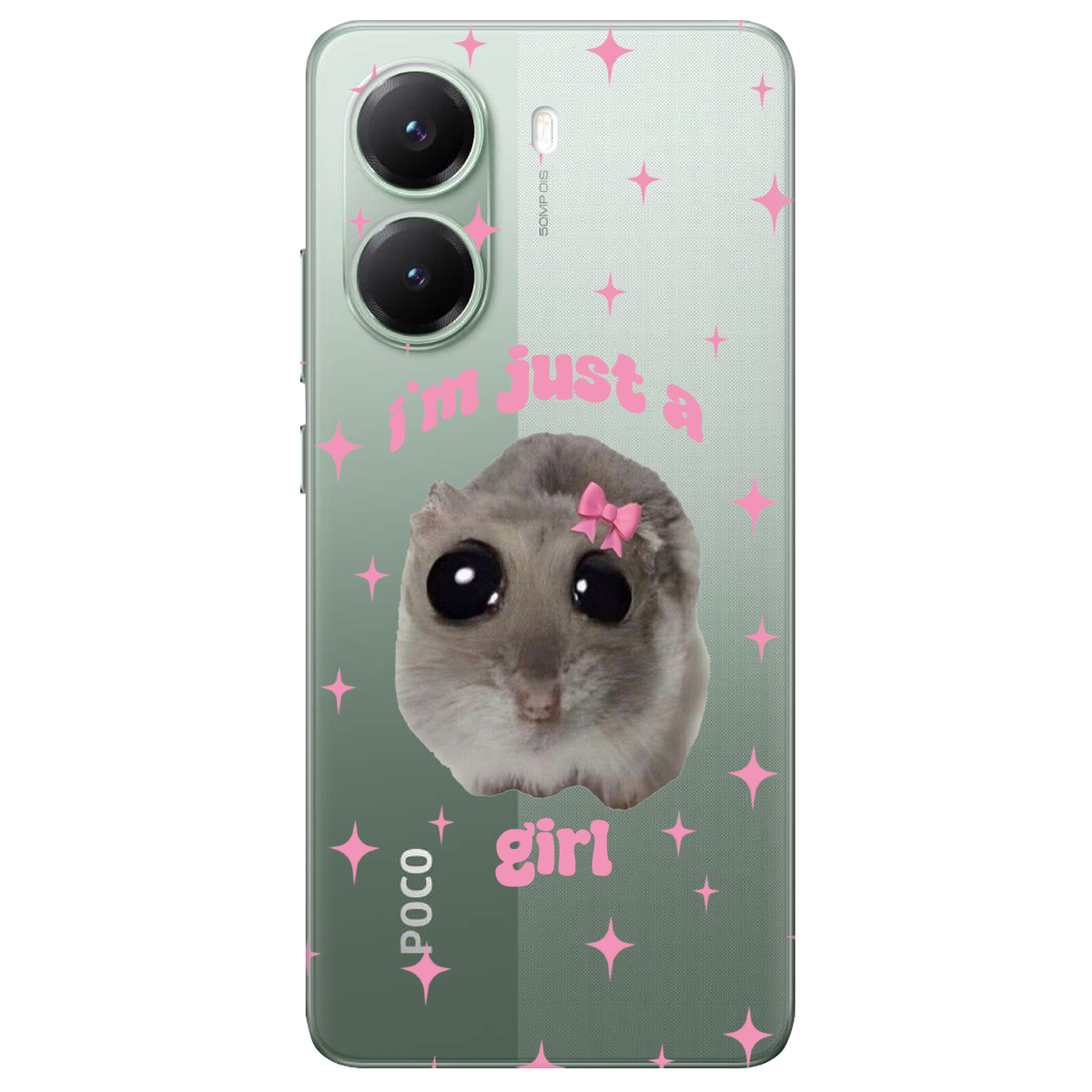 Чехол для Xiaomi Poco X7 Pro Just a girl - фото 1 Чехол для Xiaomi Poco X7 Pro Just a girl - фото 1 - Чехлы для телефонов