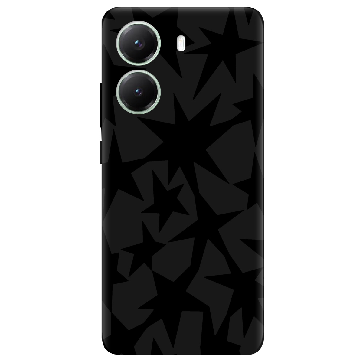 Чохол для Xiaomi Poco X7 Pro чорний матовий soft touch Black stars - фото 1 - Чохли для телефонів