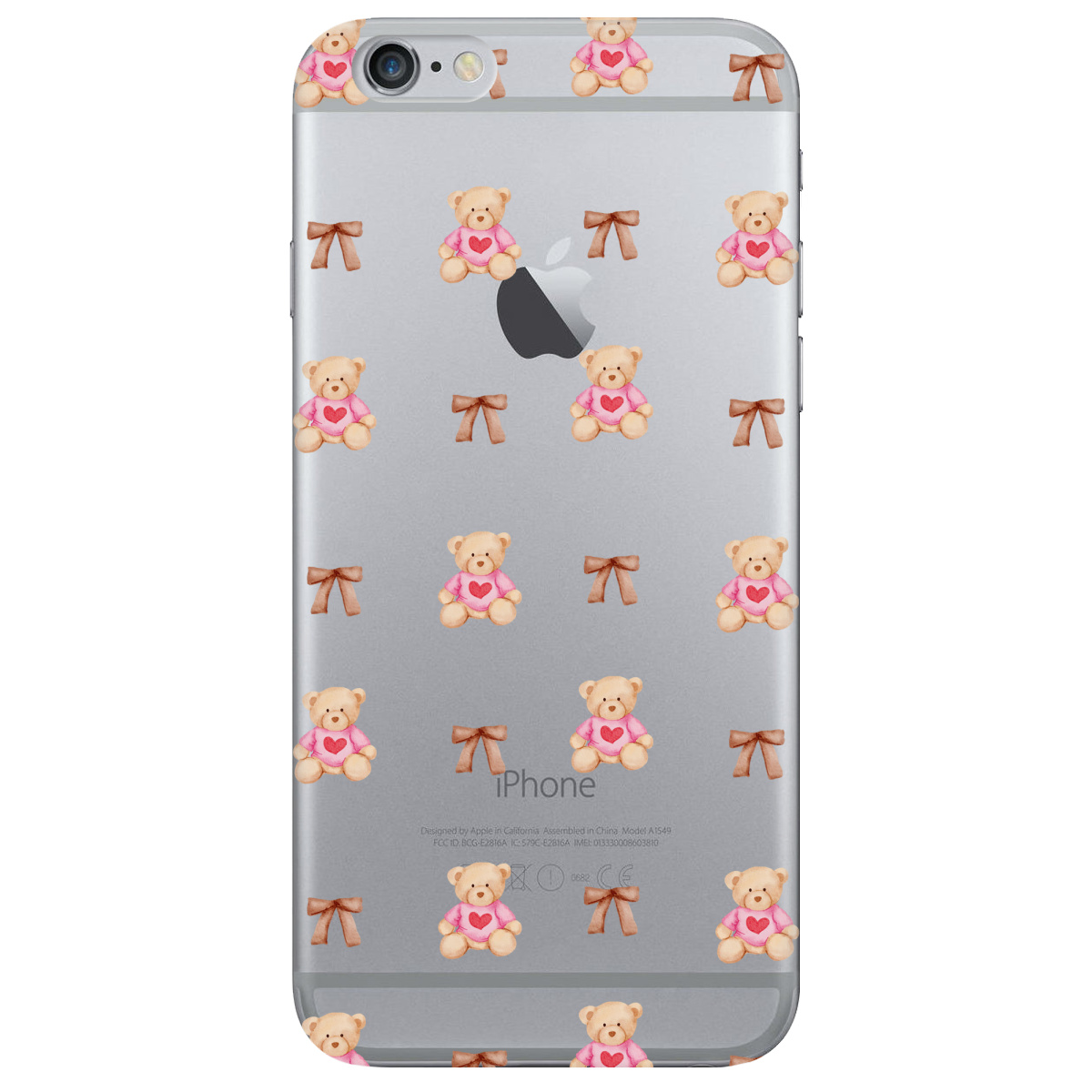 Чохол для Apple iPhone 6 Plus / 6S Plus Сердечний ведмедик - фото 1 - Чохли для телефонів