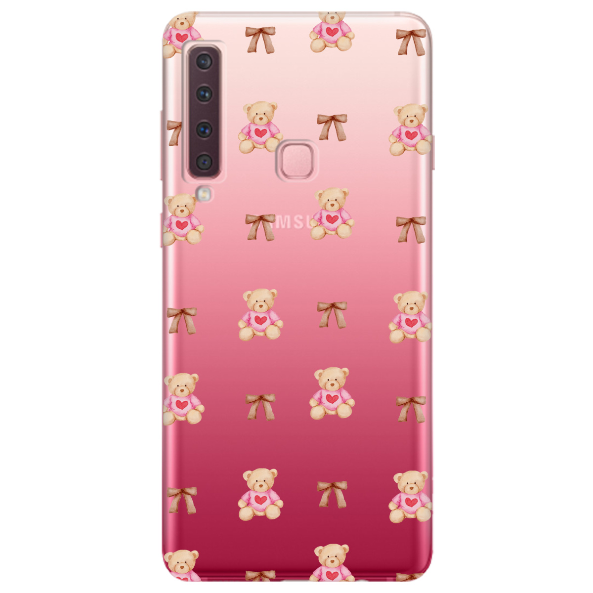 Чохол для Samsung Galaxy A9 2018 Сердечний ведмедик - фото 1 - Чохли для телефонів