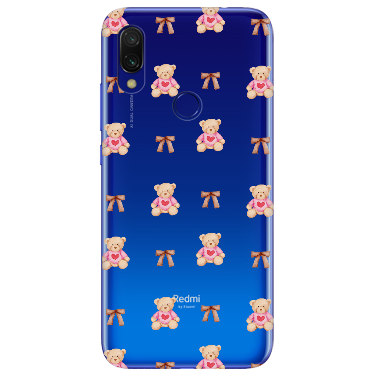 Чохол для Xiaomi Redmi 7 Сердечний ведмедик - фото 1 Чохол для Xiaomi Redmi 7 Сердечний ведмедик - фото 1 - Чохли для телефонів
