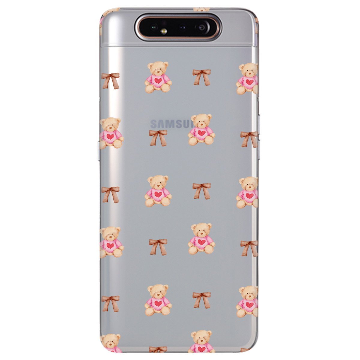 Чехол для Samsung Galaxy A80 Сердечний ведмедик - фото 1 - Чехлы для телефонов