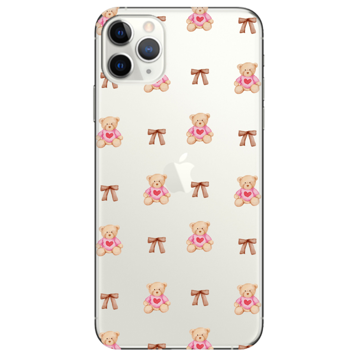 Чохол для Apple iPhone 11 Pro Max Сердечний ведмедик - фото 1 - Чохли для телефонів