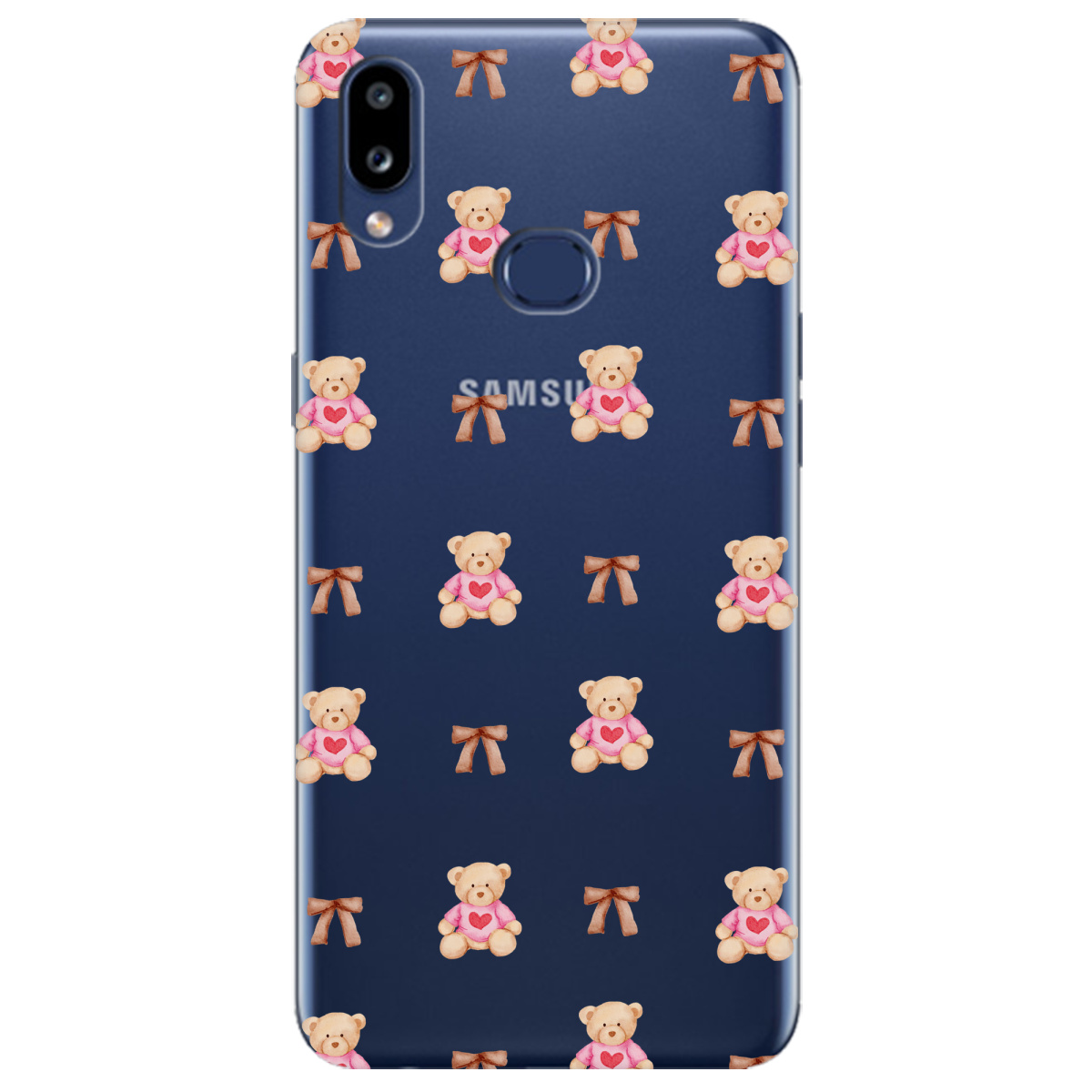Чехол для Samsung Galaxy A10s Сердечний ведмедик - фото 1 - Чехлы для телефонов