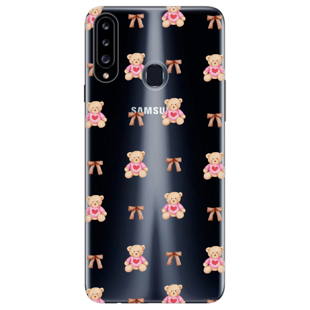 Чехол для Samsung Galaxy A20s Сердечний ведмедик - фото 1 - Чехлы для телефонов