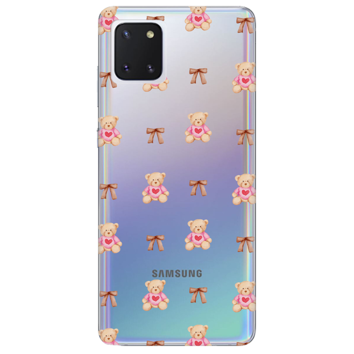 Чохол для Samsung Galaxy Note 10 Lite Сердечний ведмедик - фото 1 Чохол для Samsung Galaxy Note 10 Lite Сердечний ведмедик - фото 1 - Чохли для телефонів