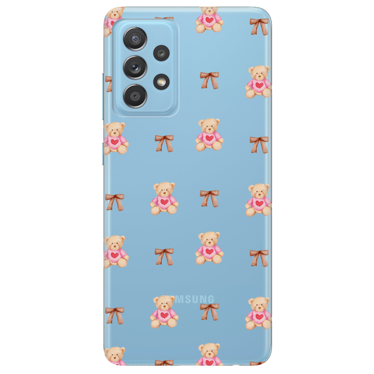 Чехол для Samsung Galaxy A52 Сердечний ведмедик - фото 1 - Чехлы для телефонов