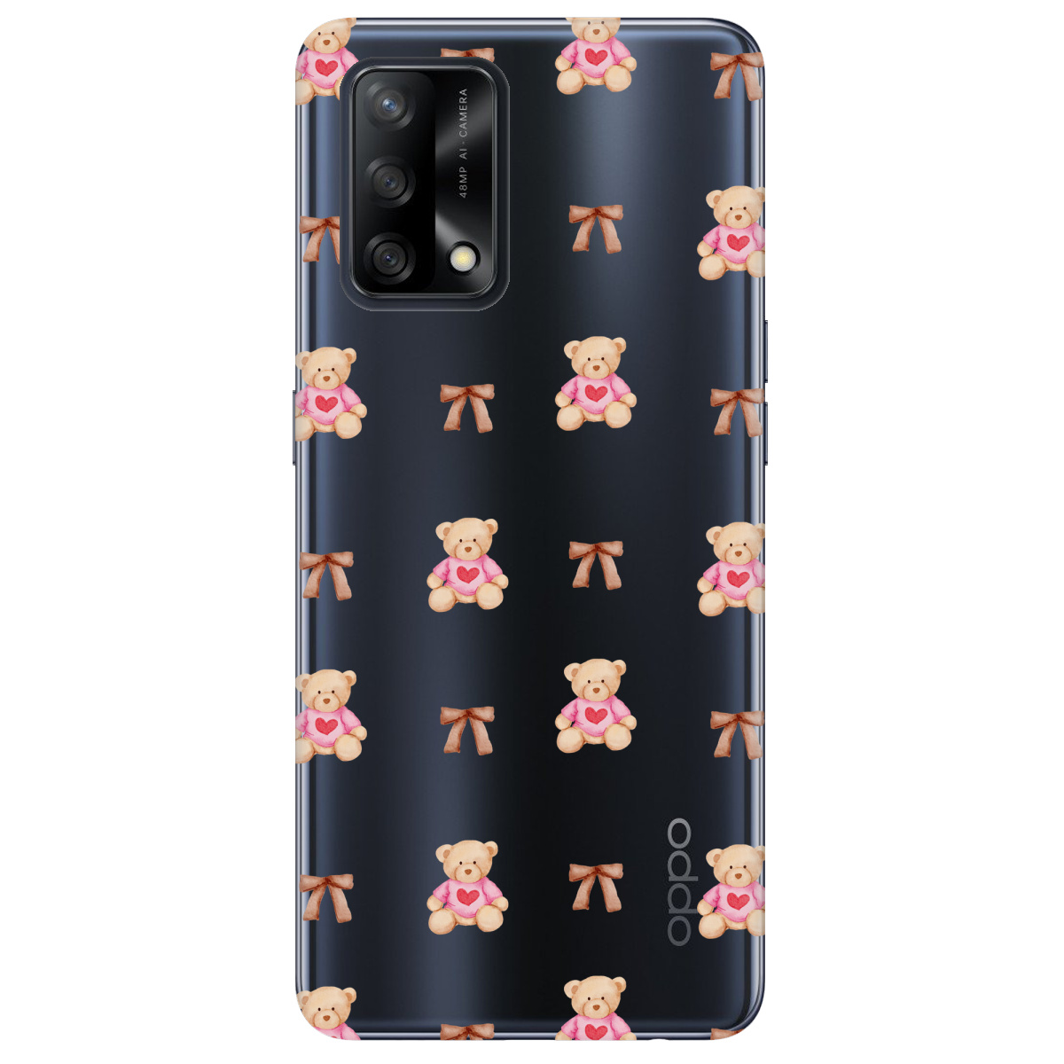 Чехол для Oppo A74 4G Сердечний ведмедик - фото 1 - Чехлы для телефонов