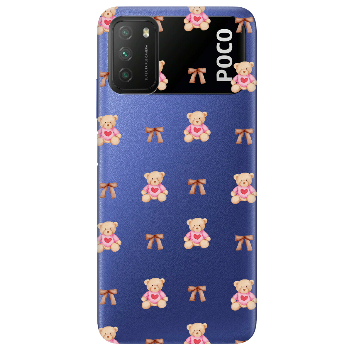 Чехол для Xiaomi Poco M3 Сердечний ведмедик - фото 1 - Чехлы для телефонов