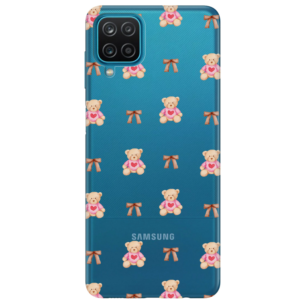 Чехол для Samsung Galaxy M12 Сердечний ведмедик - фото 1 - Чехлы для телефонов