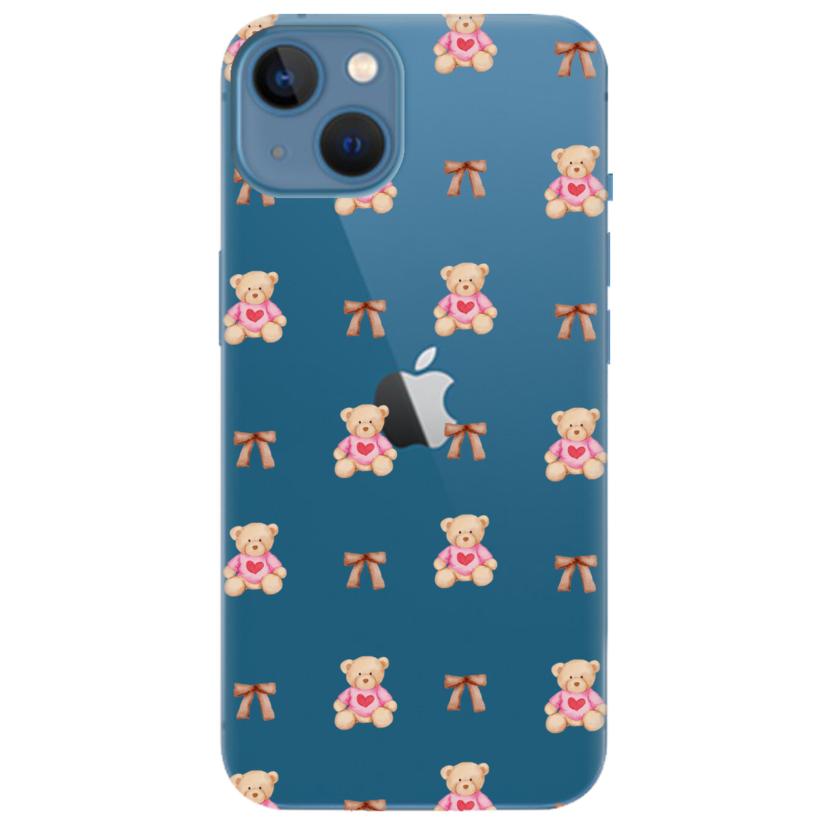 Чохол для Apple iPhone 13 Сердечний ведмедик - фото 1 - Чохли для телефонів