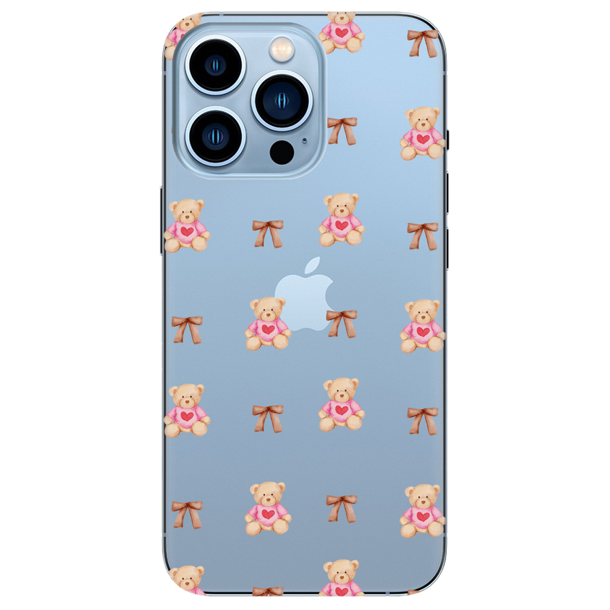 Чохол для Apple iPhone 13 Pro Max Сердечний ведмедик - фото 1 Чохол для Apple iPhone 13 Pro Max Сердечний ведмедик - фото 1 - Чохли для телефонів