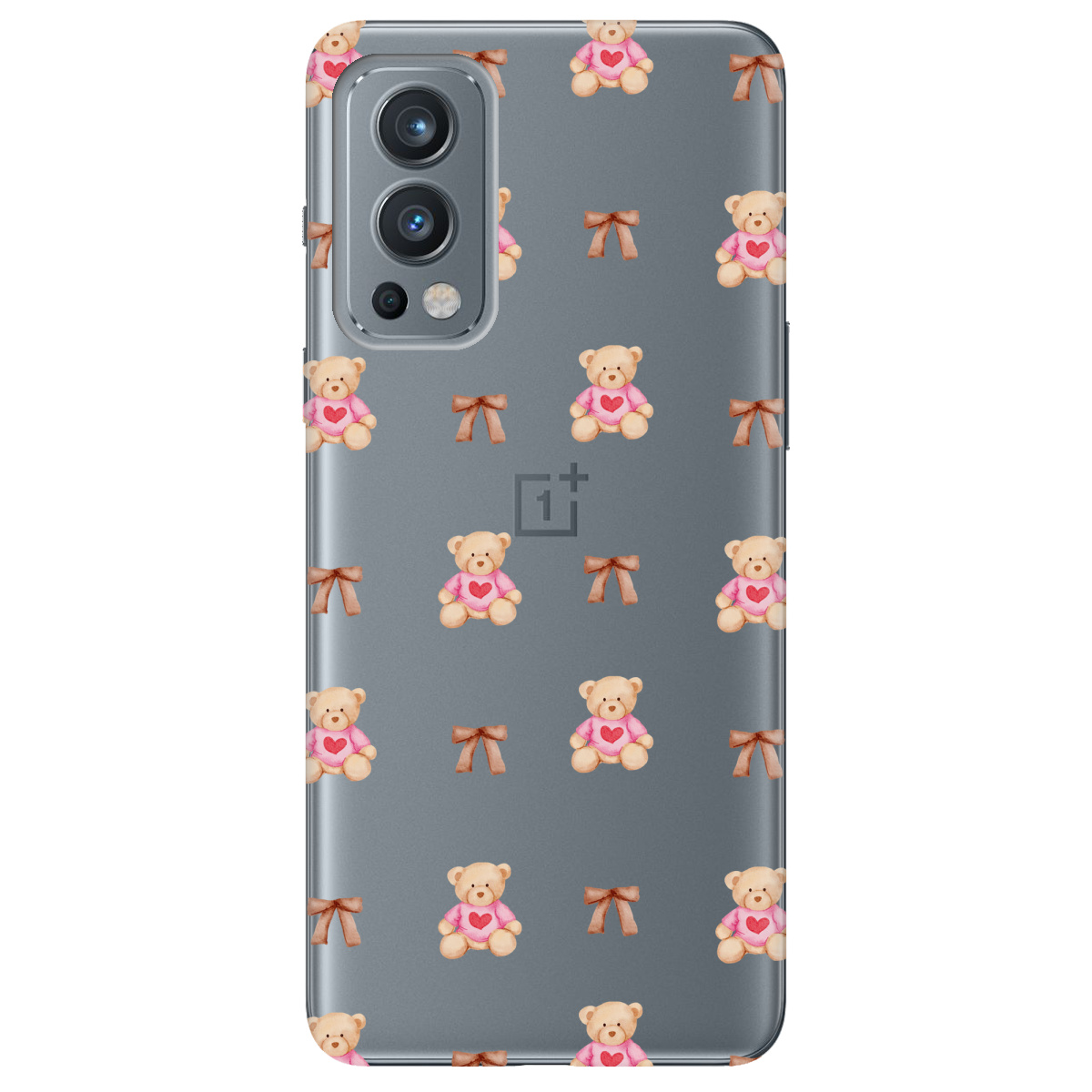 Чехол для OnePlus Nord 2 5G Сердечний ведмедик - фото 1 - Чехлы для телефонов