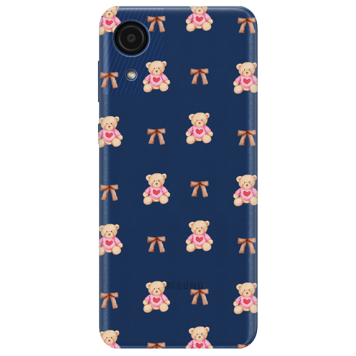 Чохол для Samsung Galaxy А03 Core Сердечний ведмедик - фото 1 - Чохли для телефонів