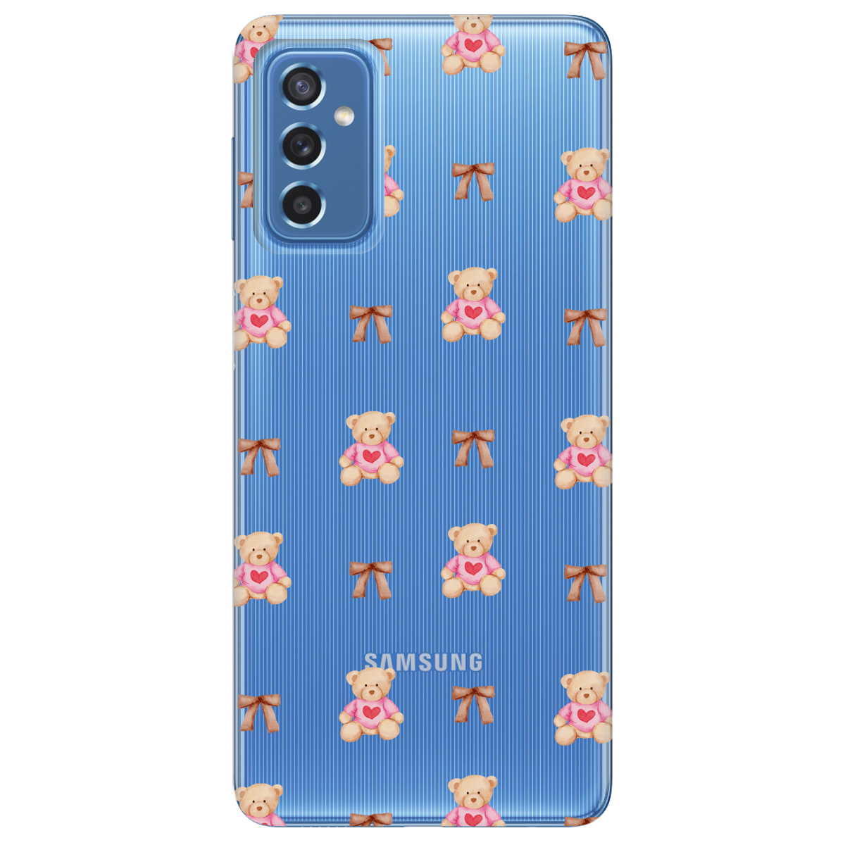 Чохол для Samsung Galaxy M52 Сердечний ведмедик - фото 1 - Чохли для телефонів