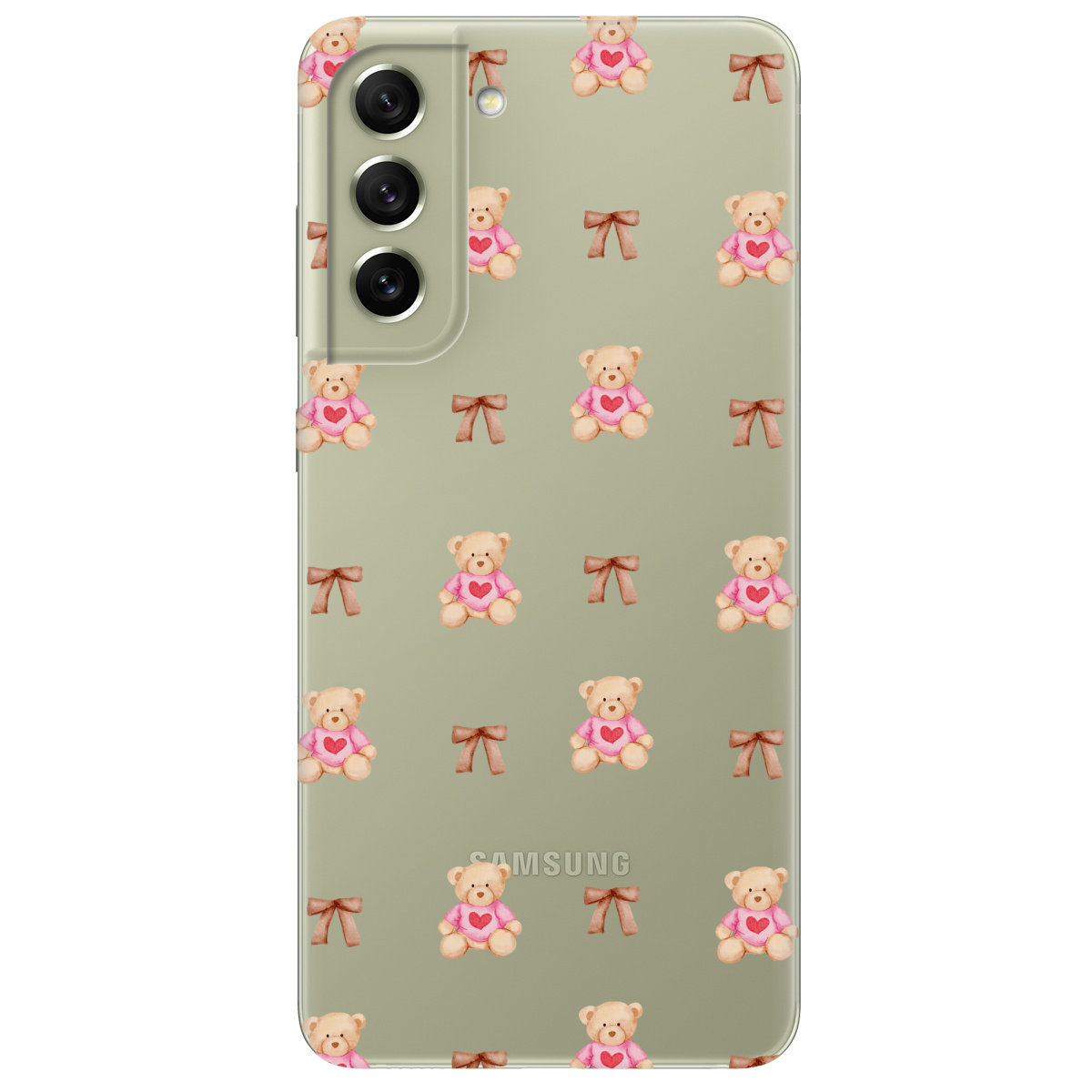 Чохол для Samsung Galaxy S21 FE Сердечний ведмедик - фото 1 Чохол для Samsung Galaxy S21 FE Сердечний ведмедик - фото 1 - Чохли для телефонів
