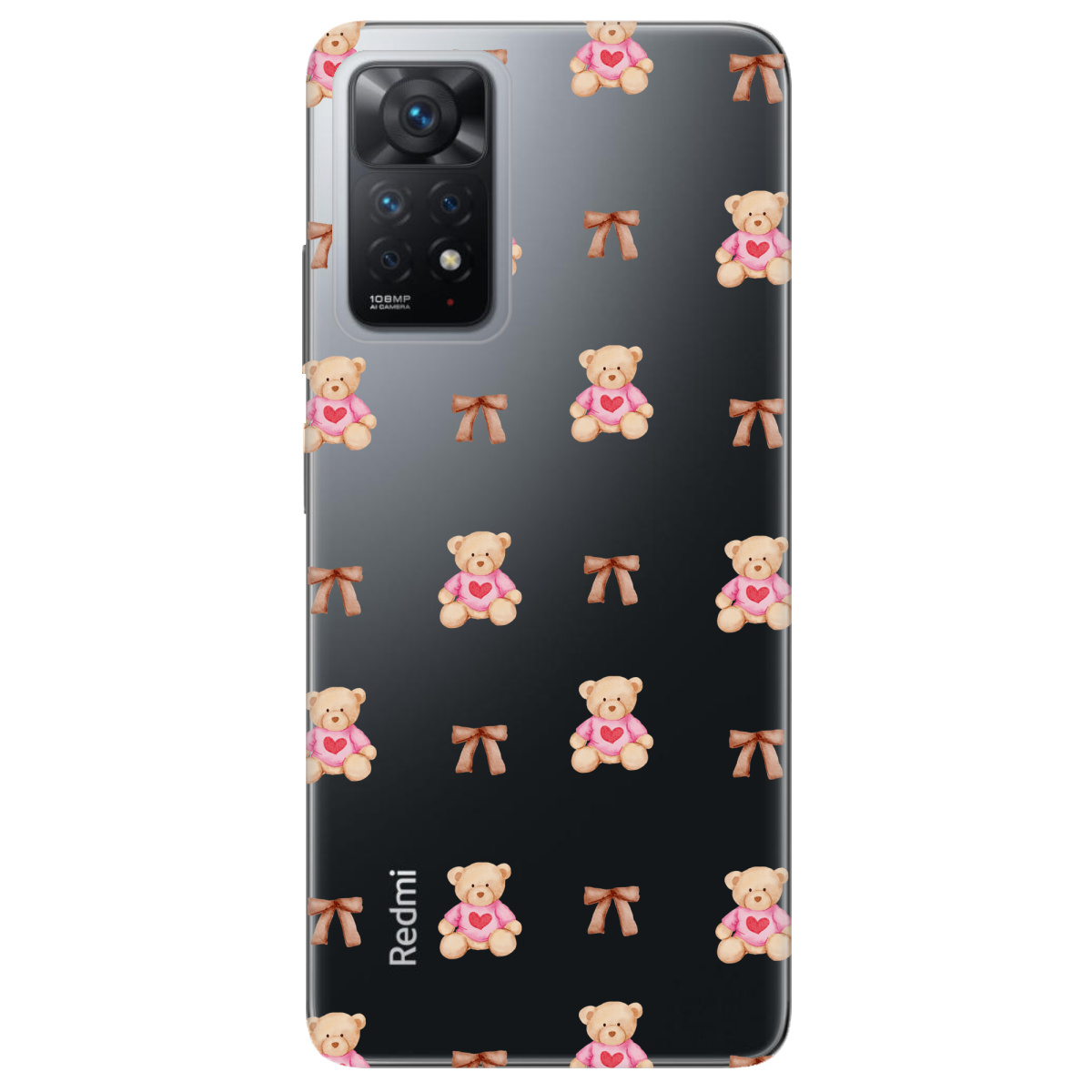 Чехол для Xiaomi Redmi Note 11 Pro Сердечний ведмедик - фото 1 Чехол для Xiaomi Redmi Note 11 Pro Сердечний ведмедик - фото 1 - Чехлы для телефонов