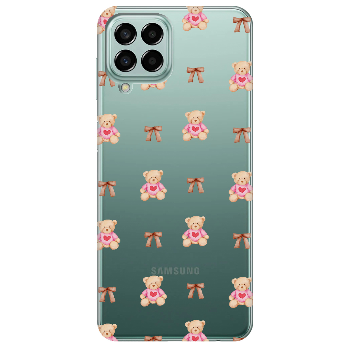 Чехол для Samsung Galaxy M33 5G Сердечний ведмедик - фото 1 - Чехлы для телефонов