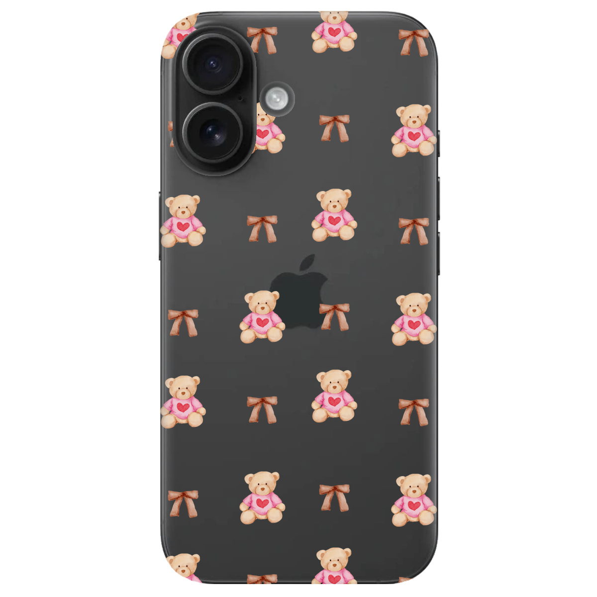 Чехол для Apple iPhone 16 Сердечний ведмедик - фото 1 - Чехлы для телефонов