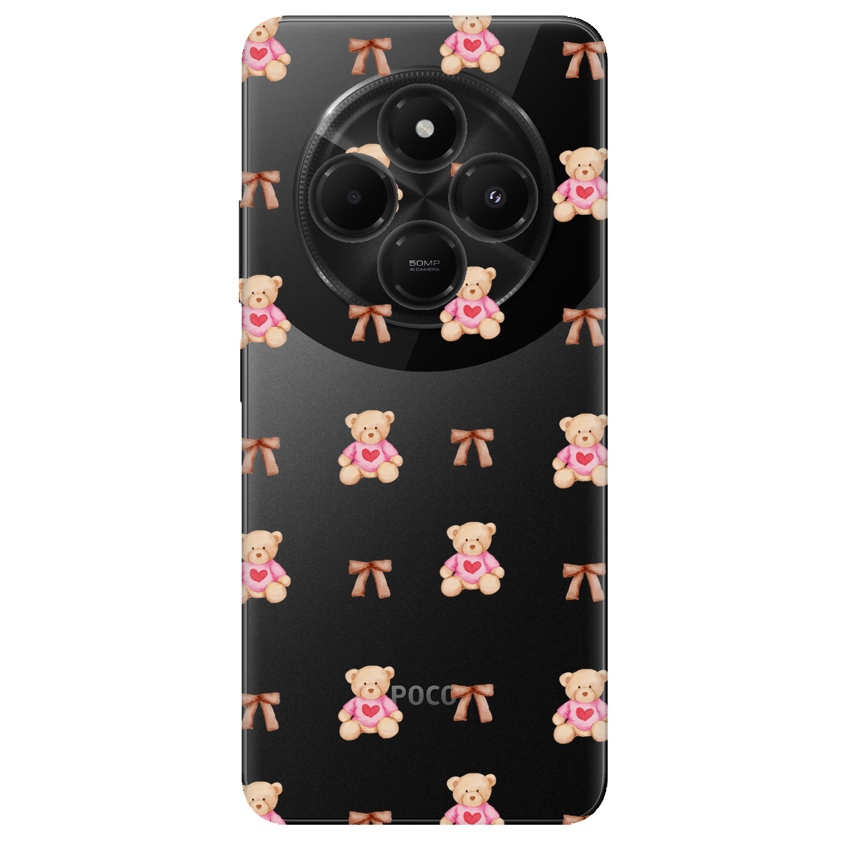 Чехол для Xiaomi Redmi 14C Сердечний ведмедик - фото 1 - Чехлы для телефонов