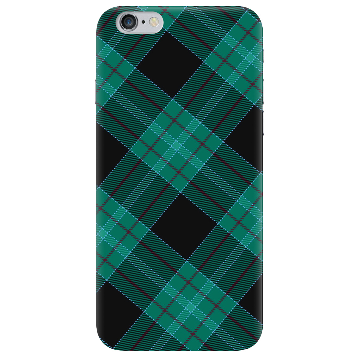 Чохол для Apple iPhone 6 Plus / 6S Plus Зелений тартан - фото 1 - Чохли для телефонів