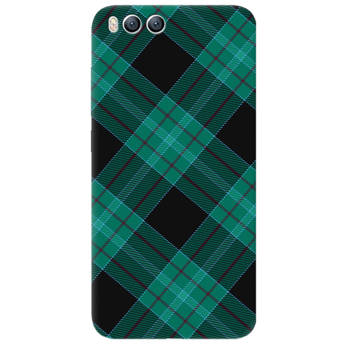 Чехол для Xiaomi Mi 6 Зелений тартан - фото 1 - Чехлы для телефонов