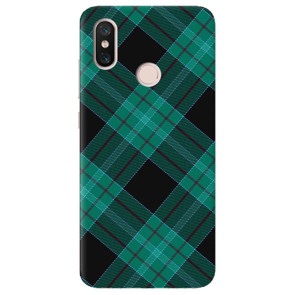 Чохол для Xiaomi Mi 8 Зелений тартан - фото 1 - Чохли для телефонів