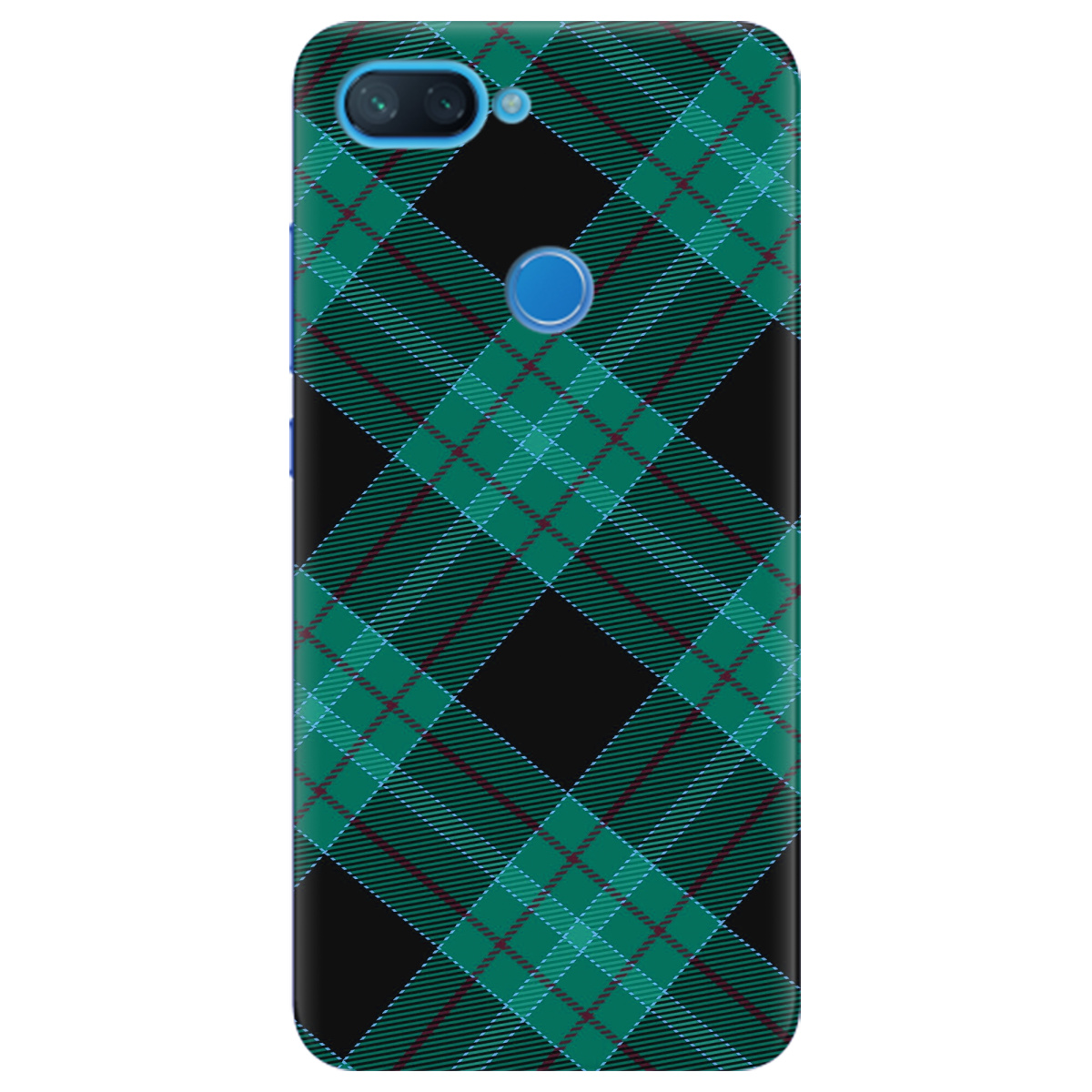Чохол для Xiaomi Mi 8 Lite Зелений тартан - фото 1 - Чохли для телефонів