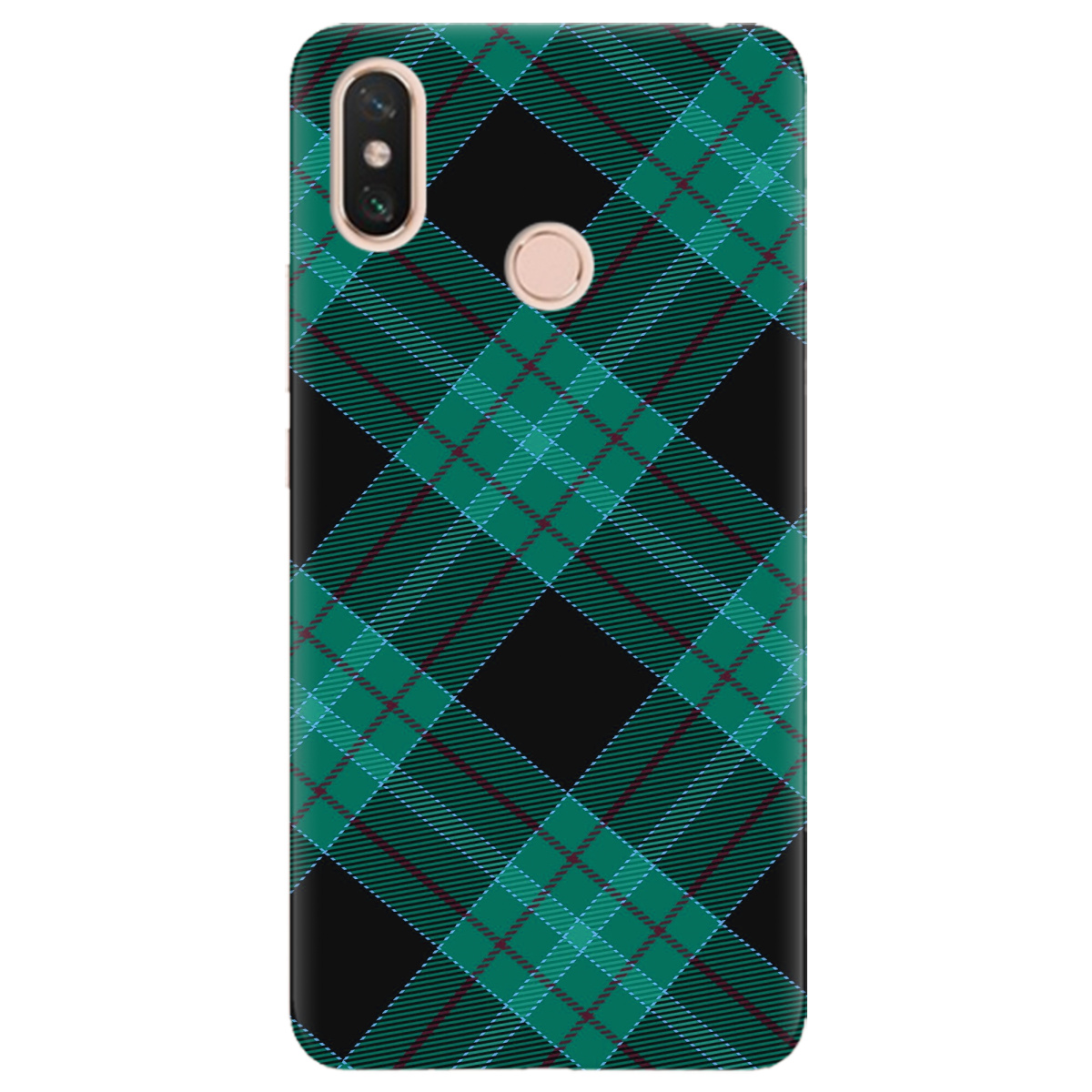 Чехол для Xiaomi Mi Max 3 Зелений тартан - фото 1 - Чехлы для телефонов