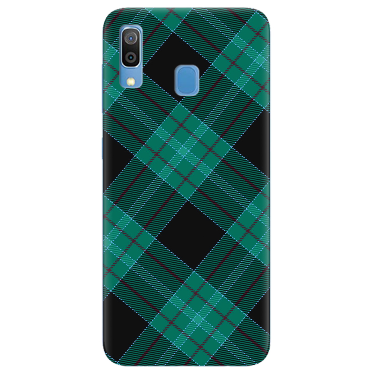 Чехол для Samsung Galaxy A30 Зелений тартан - фото 1 Чехол для Samsung Galaxy A30 Зелений тартан - фото 1 - Чехлы для телефонов