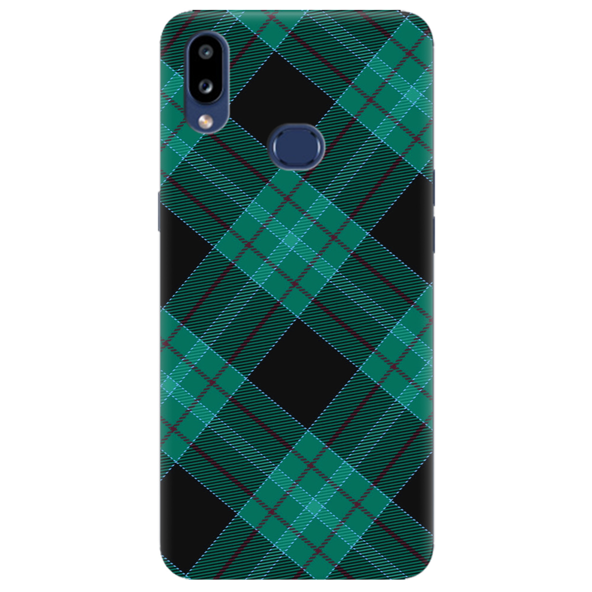 Чохол для Samsung Galaxy A10s Зелений тартан - фото 1 - Чохли для телефонів