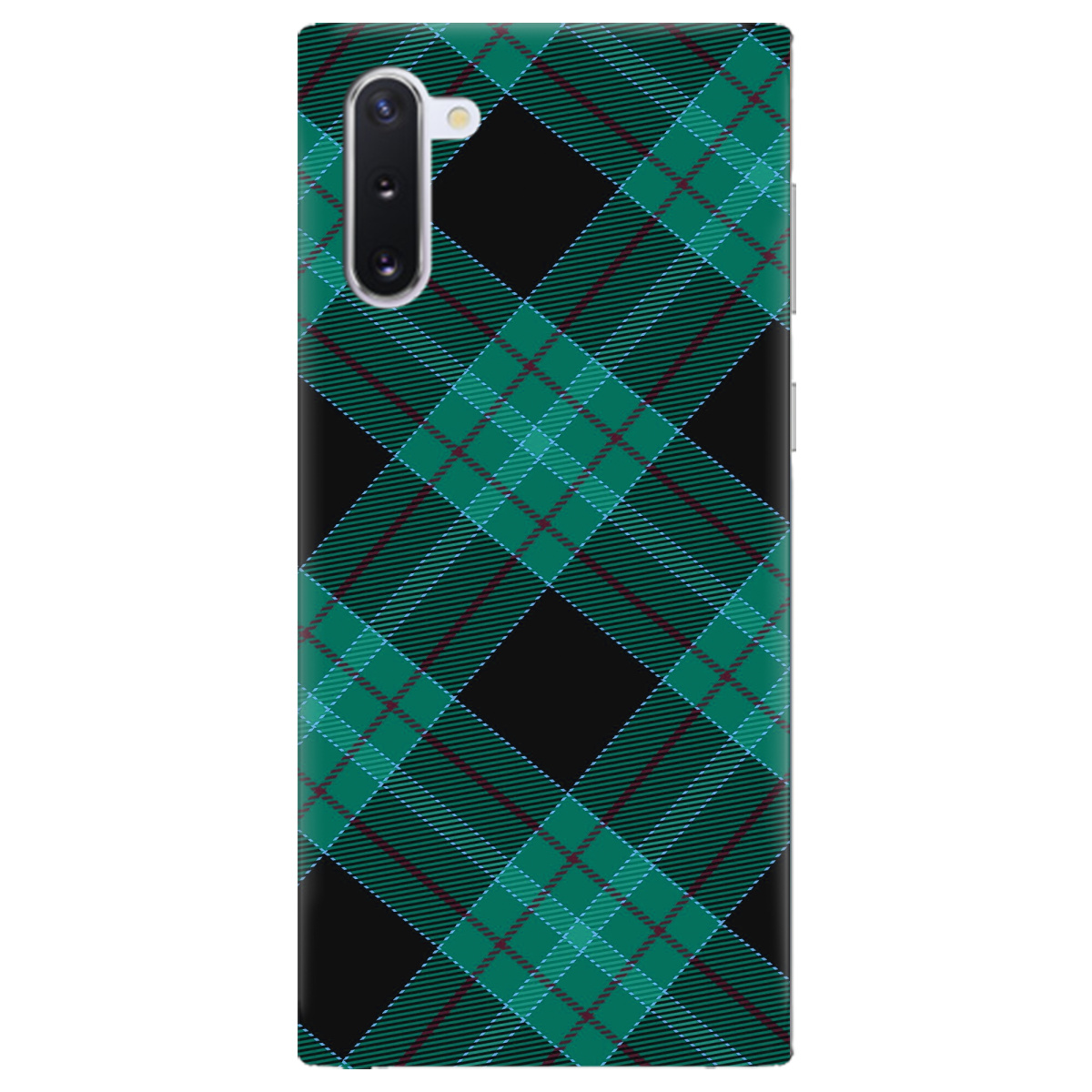 Чохол для Samsung Galaxy Note 10 Зелений тартан - фото 1 - Чохли для телефонів