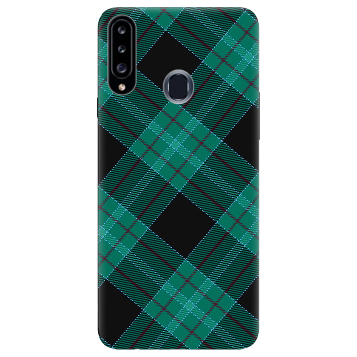 Чохол для Samsung Galaxy A20s Зелений тартан - фото 1 Чохол для Samsung Galaxy A20s Зелений тартан - фото 1 - Чохли для телефонів