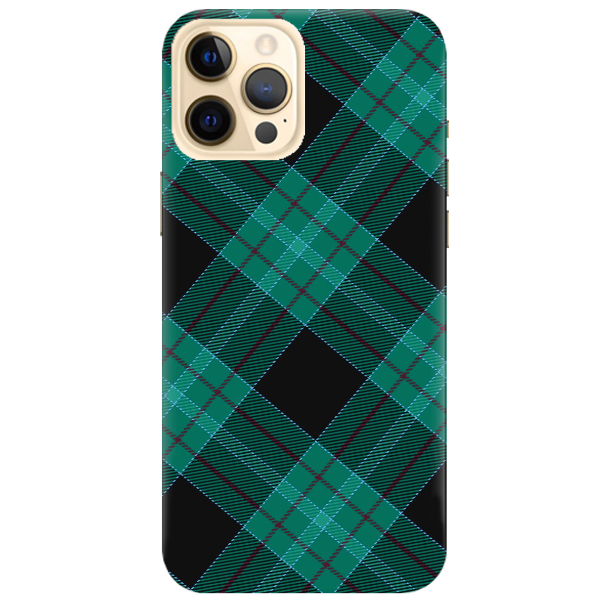 Чехол для Apple iPhone 12 Pro Max Зелений тартан - фото 1 - Чехлы для телефонов