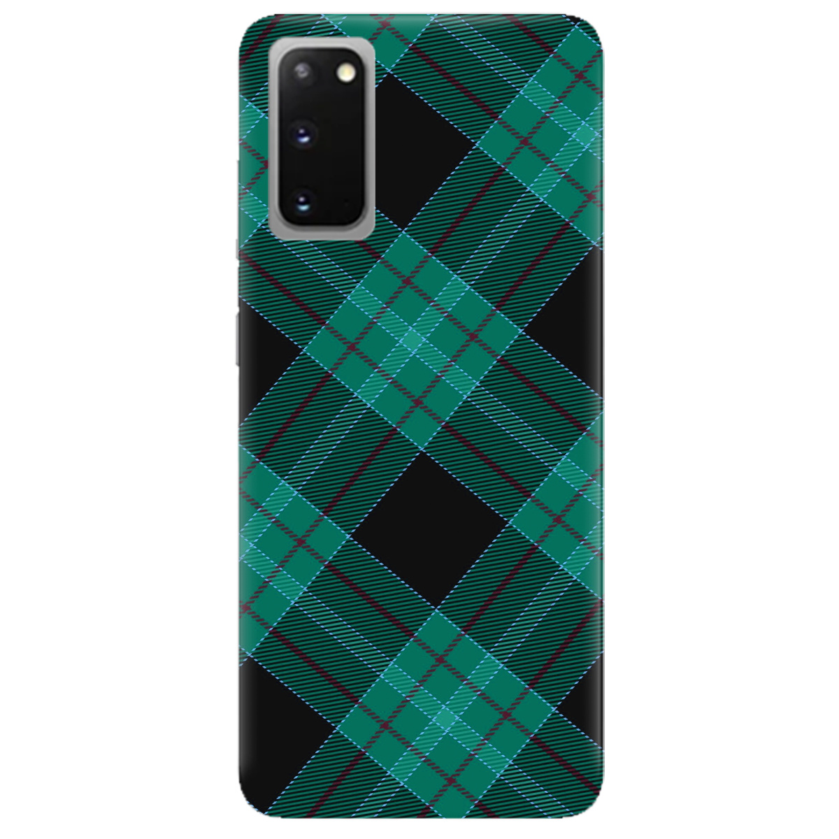 Чехол для Samsung Galaxy S20 Зелений тартан - фото 1 Чехол для Samsung Galaxy S20 Зелений тартан - фото 1 - Чехлы для телефонов
