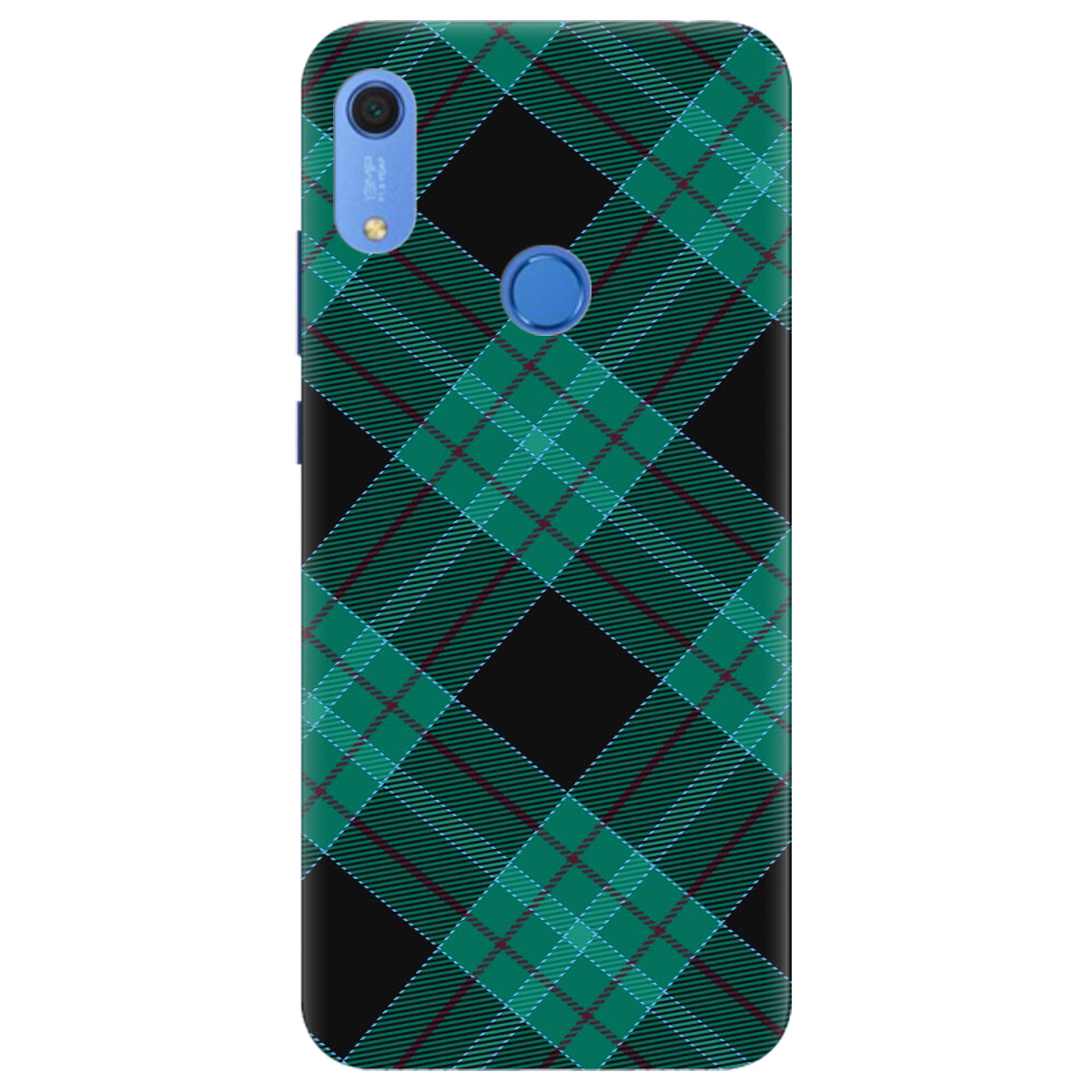 Чехол для Huawei Y6s Зелений тартан - фото 1 - Чехлы для телефонов
