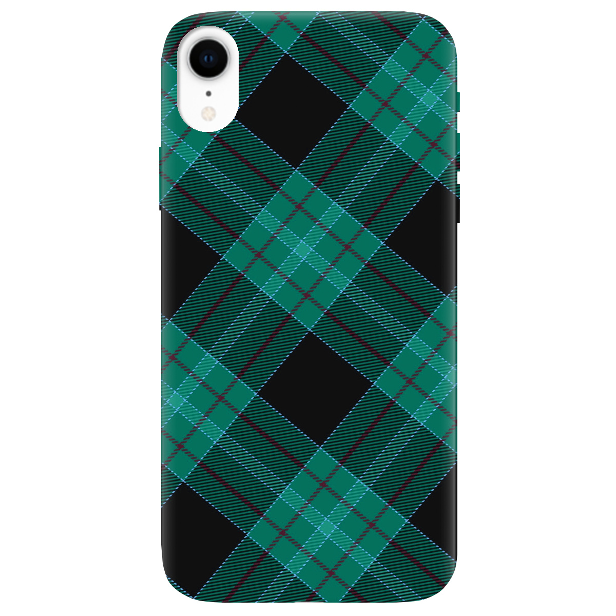Чехол для Apple iPhone XR Зелений тартан - фото 1 - Чехлы для телефонов