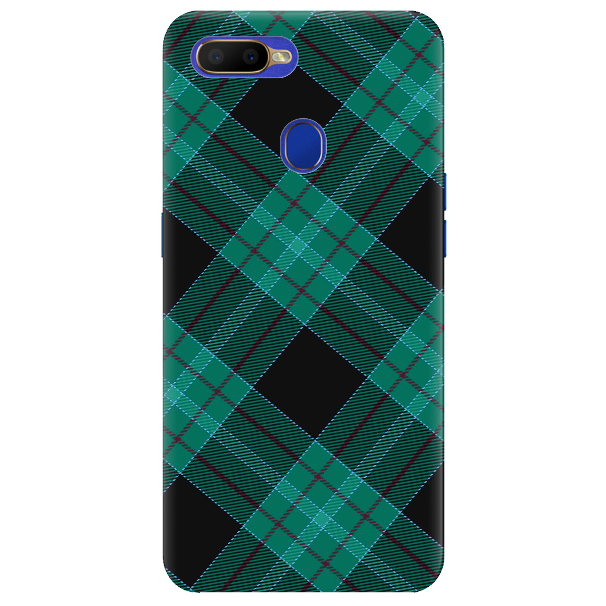 Чехол для Oppo A5s Зелений тартан - фото 1 - Чехлы для телефонов