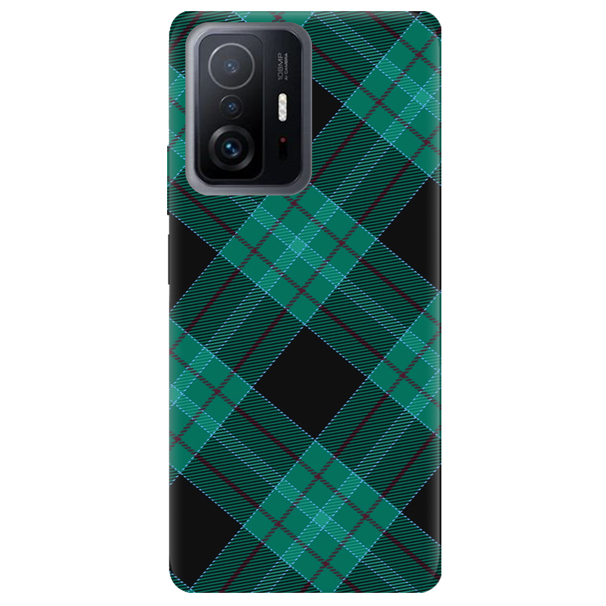 Чехол для Xiaomi 11T Зелений тартан - фото 1 - Чехлы для телефонов