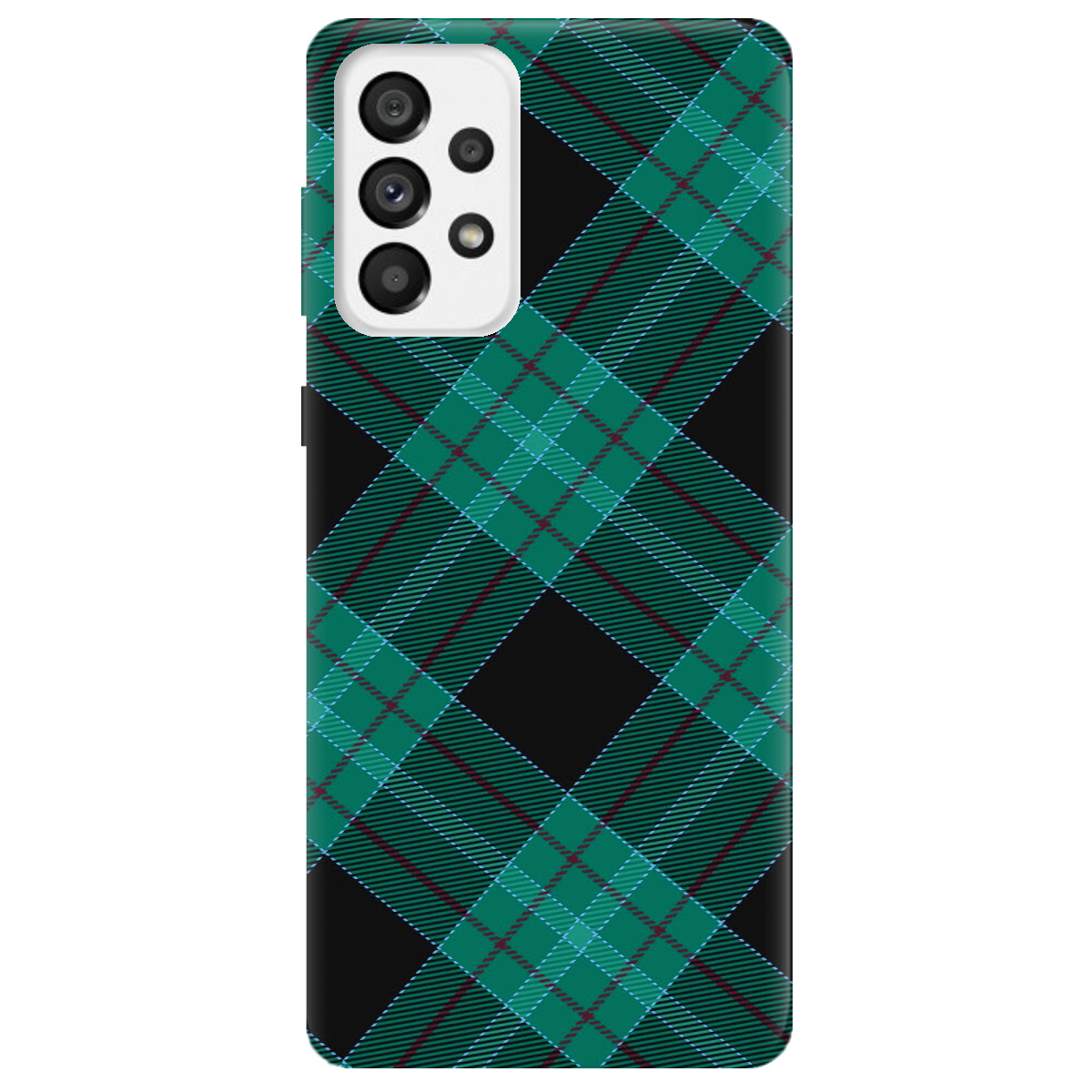 Чехол для Samsung Galaxy A73 Зелений тартан - фото 1 - Чехлы для телефонов