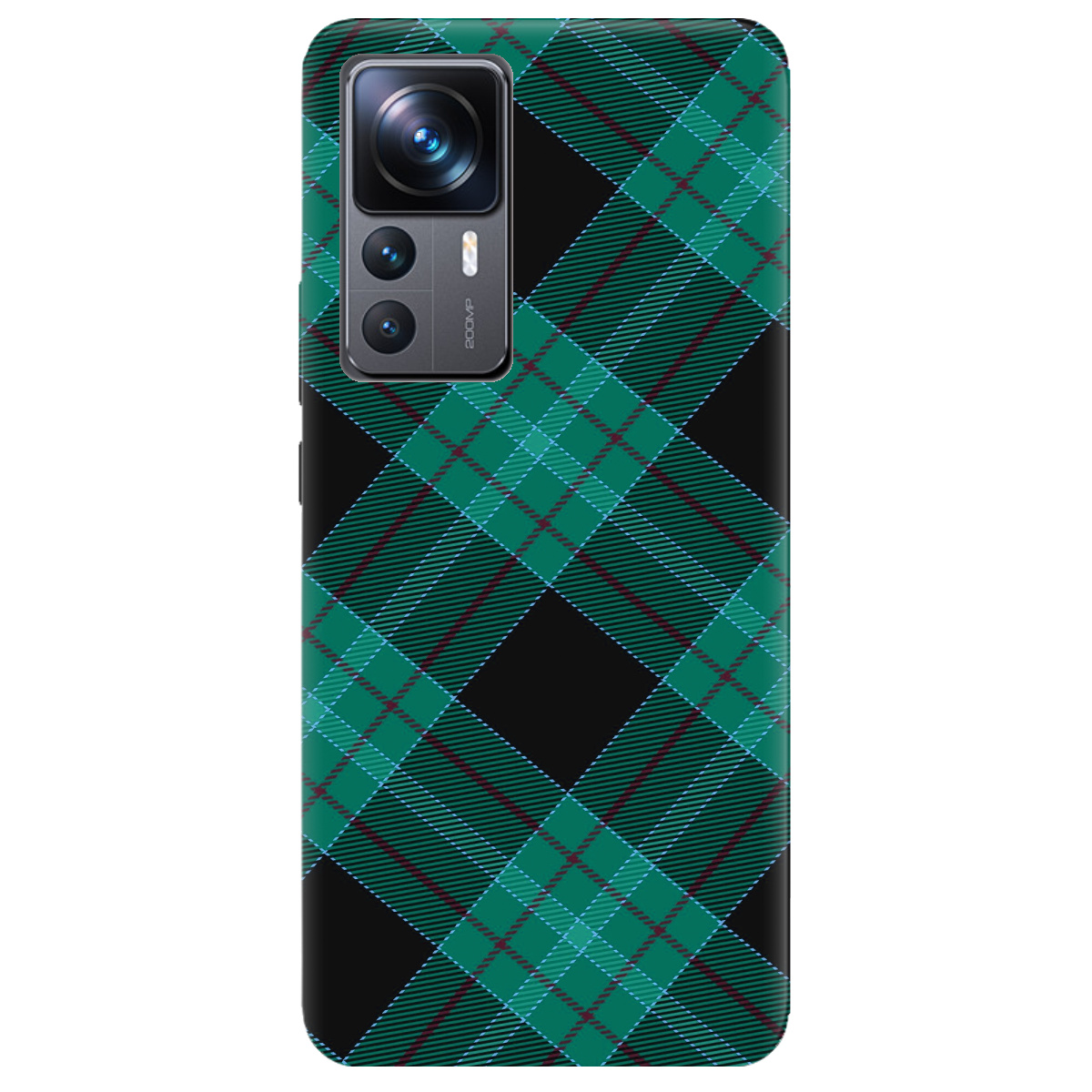 Чохол для Xiaomi 12T Зелений тартан - фото 1 - Чохли для телефонів