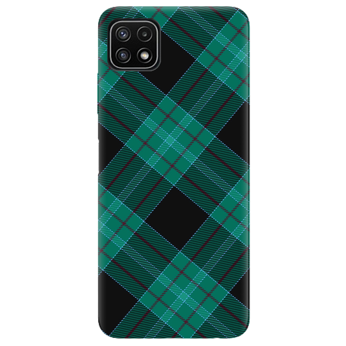 Чехол для Samsung Galaxy A22 5G Зелений тартан - фото 1 - Чехлы для телефонов