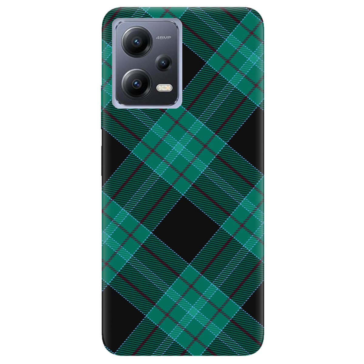 Чохол для Xiaomi Redmi Note 12 5G Зелений тартан - фото 1 - Чохли для телефонів