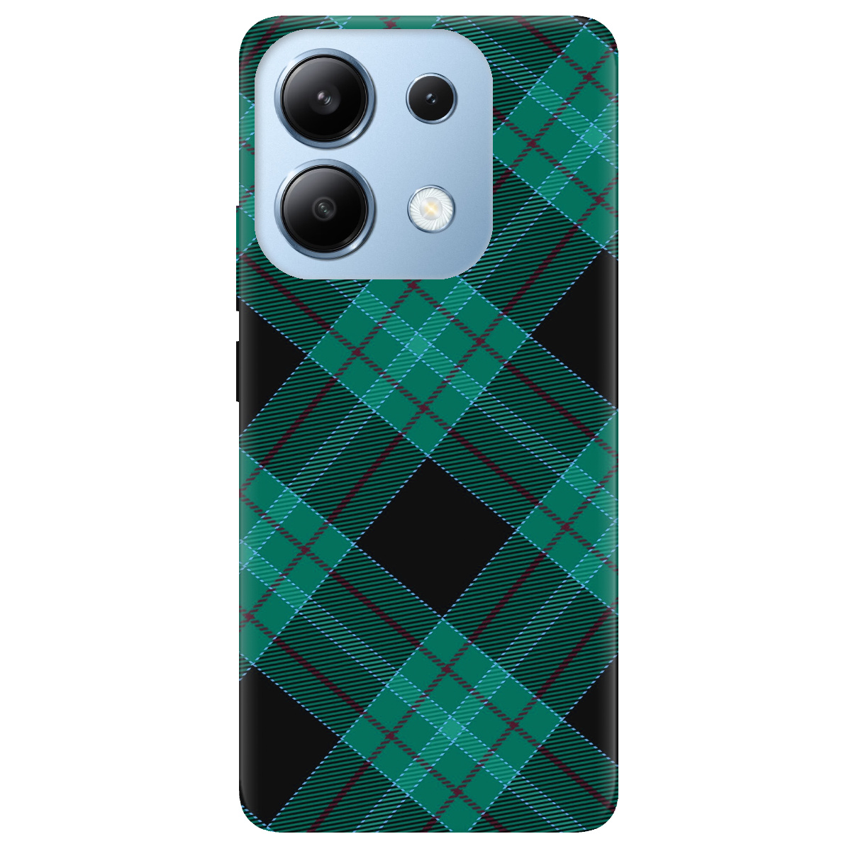 Чохол для Xiaomi Redmi Note 13 4G Зелений тартан - фото 1 - Чохли для телефонів