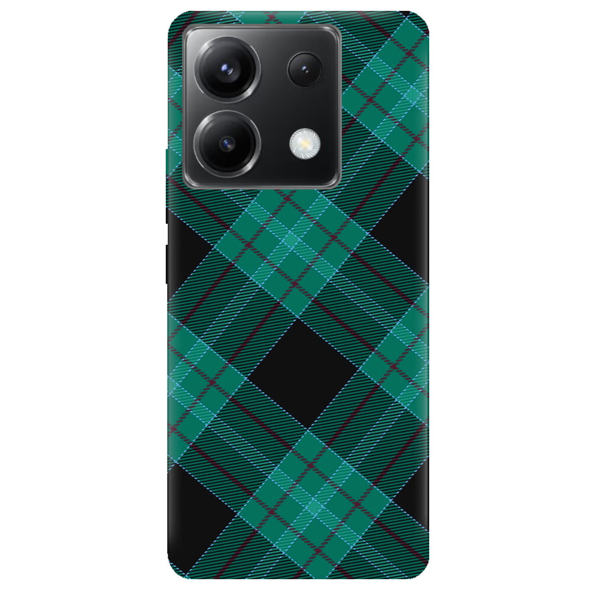 Чохол для Xiaomi Poco X6 Зелений тартан - фото 1 - Чохли для телефонів